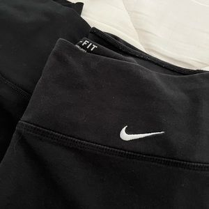 Nike & Pink Black Leggins